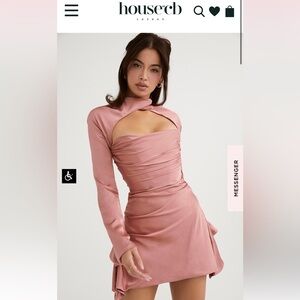 House of CB Toira rose draped corset dress X-small